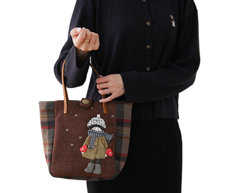[Kit] Byhands DIY Kit Series - Winter Girl Wool Tote Bag (BYP-2822)