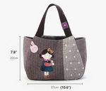 [Kit] Byhands DIY Digital Printed Panel Series - Little Girl Tote Bag (EYCD-24)