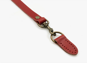 44" ~ 47.7" byhands Genuine Leather Adjustable Crossbody Bag Strap with Leather Tab (40-1150)