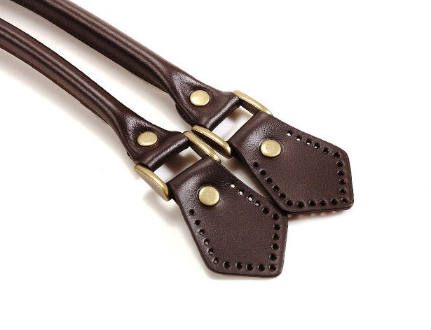 18.8" byhands 100% Genuine Leather Purse Handles, Tote Bag Strap (22-4701)