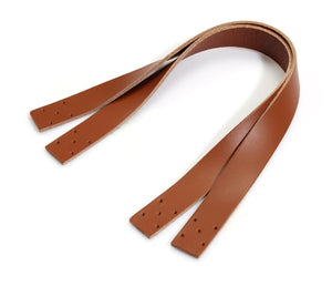 14.5” byhands 100% Genuine Leather Purse Handles/Tote Bag Strap, Tan (24-3702)