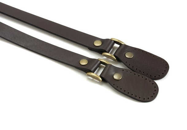 23.8" byhands 100% Genuine Leather Purse Handles, Shoulder Bag Straps (30-6001)