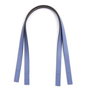 24” byhands Boston Series Saffiano Pattern Genuine Leather Purse Handles, Shoulder Bag Strap, Colony Blue (30-6102)