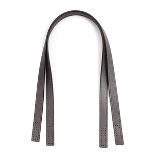 24” byhands Boston Series Saffiano Pattern Genuine Leather Purse Handles, Shoulder Bag Strap, Charcoal Grey (30-6102)