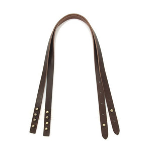 24" byhands 100% Genuine Leather Buckle Shoulder Bag Straps with Rivet (32-6115)
