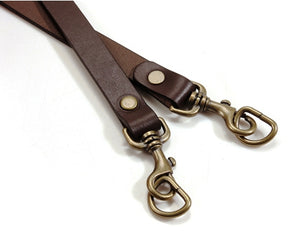 40.5" ~ 44" byhands 100% Genuine Leather Adjustable Crossbody Bag Strap (40-1009)