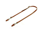 44" ~ 47.7" byhands Genuine Leather Adjustable Crossbody Bag Strap with Leather Tab, Tan (40-1150)