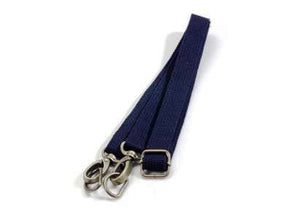 28.7" ~ 51.6" byhands Adjustable Webbing Crossbody Bag Strap, Bronze Style Ring, Navy (44-1321)