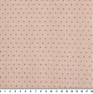 100% Cotton Yarn-Dyed Fabric, Classic Mini Dot Pattern, Vintage Pink (EY20064-A)