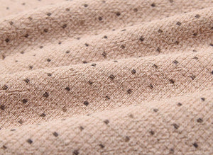 100% Cotton Yarn-Dyed Fabric, Classic Mini Dot Pattern, Vintage Pink (EY20064-A)