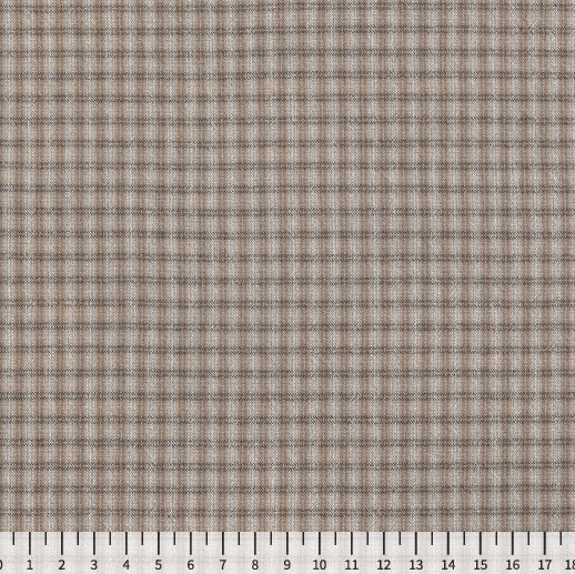 Yarn Dyed Fabric - Byhands 100% Cotton Harmony Series Checkered Pattern, Vintage Gray (EY20021-E)