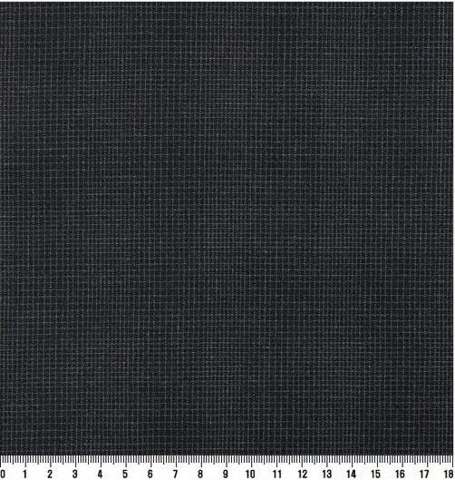 Korean Yarn Dyed Fabric - Byhands 100% Cotton Classic Wave Checkered Pattern, Black (EY20039-A)
