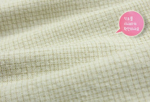 Yarn Dyed Fabric - Byhands 100% Cotton Classic Wave Checkered Pattern, Natural (EY20039-B)