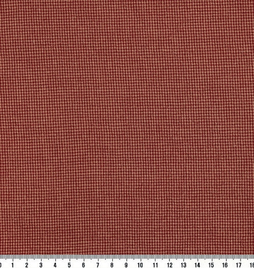 100% Cotton Yarn-Dyed Fabric - Euro Style Checkered Pattern, Red (EY20042-C)