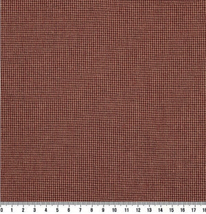 Yarn Dyed Fabric - Byhands 100% Cotton Euro Style Checkered Pattern, Deep Red (EY20042-I)