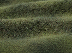byhands 100% Cotton Yarn-Dyed Fabric, Mini Gradation Checkered Pattern, Green (EY20062-E)