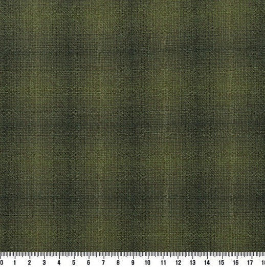 byhands 100% Cotton Yarn-Dyed Fabric, Mini Gradation Checkered Pattern, Green (EY20062-E)