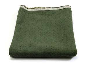 Korean Yarn Dyed Fabric - Byhands 100% Cotton, Classic Mini-Dot Checkered Pattern, Forrest Green (EY20066-B)