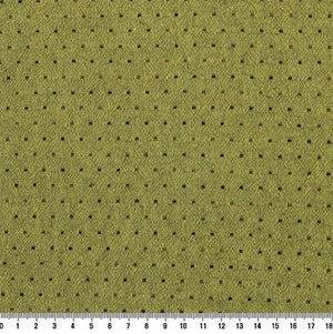 Yarn Dyed Fabric - Byhands 100% Cotton Classic Mini Dot Pattern, Leaf Green (EY20066-D)