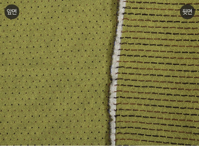 Yarn Dyed Fabric - Byhands 100% Cotton Classic Mini Dot Pattern, Leaf Green (EY20066-D)