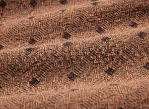 byhands 100% Cotton Yarn Dyed Fabric, Mini Square Light Series Checkered Pattern, Peach (EY20074-F)