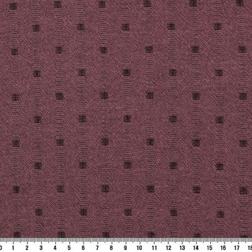 byhands 100% Cotton Yarn Dyed Fabric, Mini Square Light Series Checkered Pattern, Orchad Purple (EY20074-H)