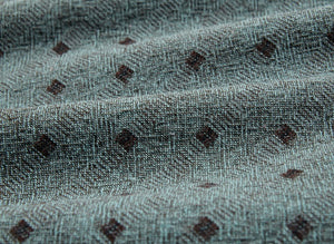 byhands 100% Cotton Yarn Dyed Fabric, Mini Square Light Series Checkered Pattern, Mint (EY20074-I)