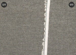 byhands 100% Cotton Yarn-Dyed Fabric, Trend Mini Check Pattern, Silver Grey (EY20081-A)