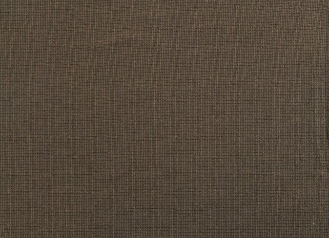 Yarn Dyed Fabric - Byhands Cotton Yarn-Dyed Trend Mini Check Pattern, Light Brown (EY20081-F)