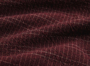 100% Cotton Yarn-Dyed Fabric, Trend Mini Check Pattern, Burgundy (EY20081-H)
