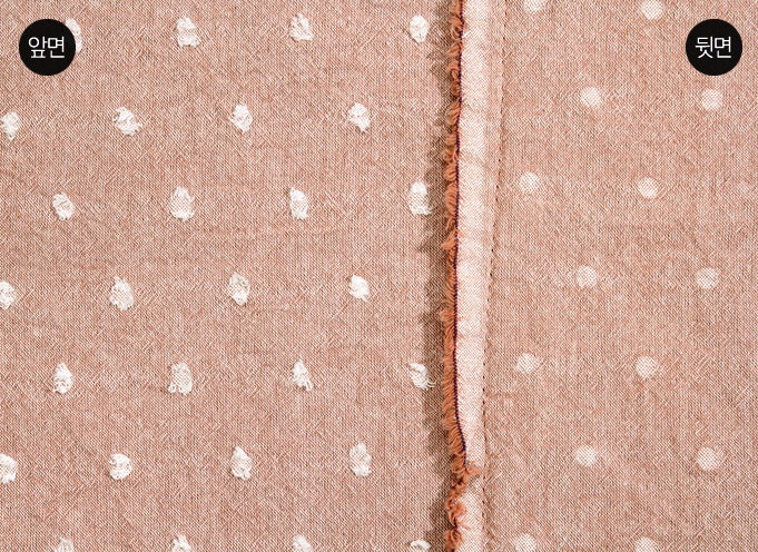 byhands 100% Cotton Yarn Dyed Fabric - Milk Dot Pattern Checkered Series, Indy Pink (EY20084-4)