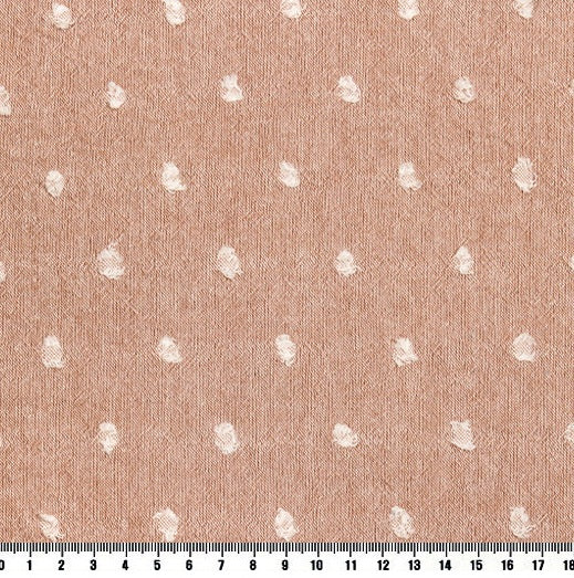 byhands 100% Cotton Yarn Dyed Fabric - Milk Dot Pattern Checkered Series, Indy Pink (EY20084-4)