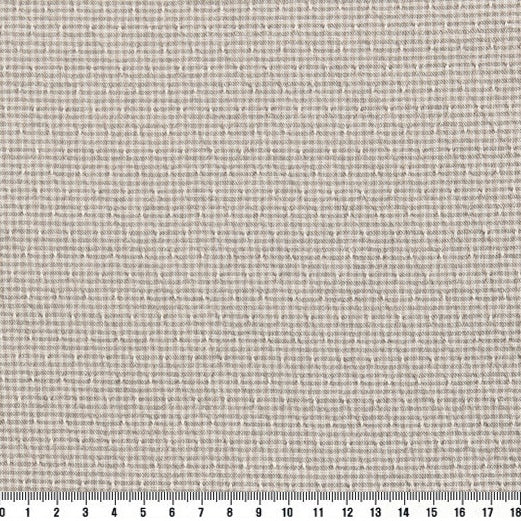 byhands 100% Cotton Yarn Dyed Fabric, Royal Dobby Check Pattern, Light Grey (EY20086-B)