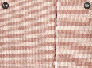 byhands 100% Cotton Yarn Dyed Fabric, Royal Dobby Check Patern, Indy Pink (EY20086-M)