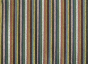 byhands 100% Cotton Yarn Dyed Fabric - Multi Stripe Pattern, Evergreen Tone (EY20091-D)