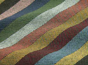 byhands 100% Cotton Yarn Dyed Fabric - Multi Stripe Pattern, Evergreen Tone (EY20091-D)