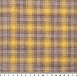byhands 100% Cotton Yarn Dyed Fabric - Vintage Checkered Pattern, Honey Gold (EY20093-B)