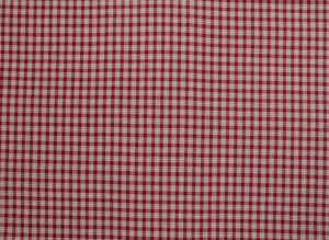 byhands 100% Cotton Yarn Dyed Fabric, Country Style Checkered Pattern, Rosewood (EY20094-C)