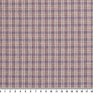 byhands 100% Cotton Yarn Dyed Fabric, Country Style Checkered Pattern, Lavender (EY20094-K)