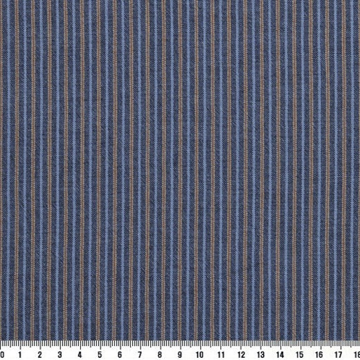 Yarn Dyed Fabric - Byhands 100% Cotton Yarn Dyed Fabric, New-tro Style Checkered Pattern, Blue Heaven (EY20095-F)