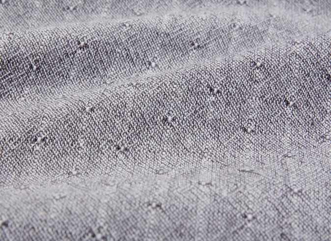 byhands 100% Cotton Dobby Yarn Dyed Fabric, Neutral Gray (EY20099-F)