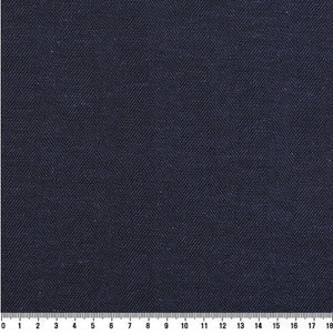 Korean Yarn Dyed Fabric - Byhands Linen Yarn Dyed Fabric, Herringbone Pattern, Blue Ribbon (EY20100-D)