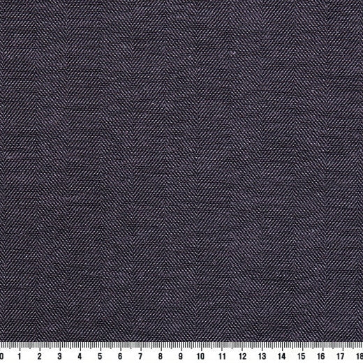 Korean Yarn Dyed Fabric - Byhands Linen Yarn Dyed Fabric, Herringbone Pattern, Vintage Violet (EY20100-H)