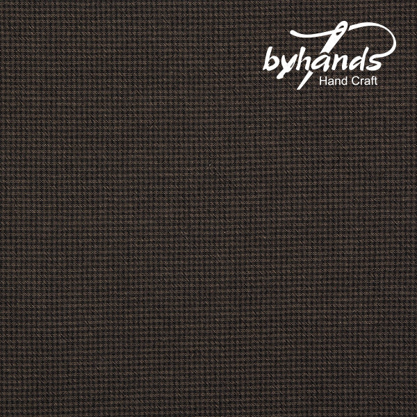 Yarn Dyed Fabric - Byhands 100% Cotton Basic Mini Checkered Pattern, Deep Taupe (EY20103-C)