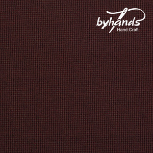 Yarn Dyed Fabric - Byhands 100% Cotton Basic Mini Checkered Pattern, Ruby Wine (EY20103-E)