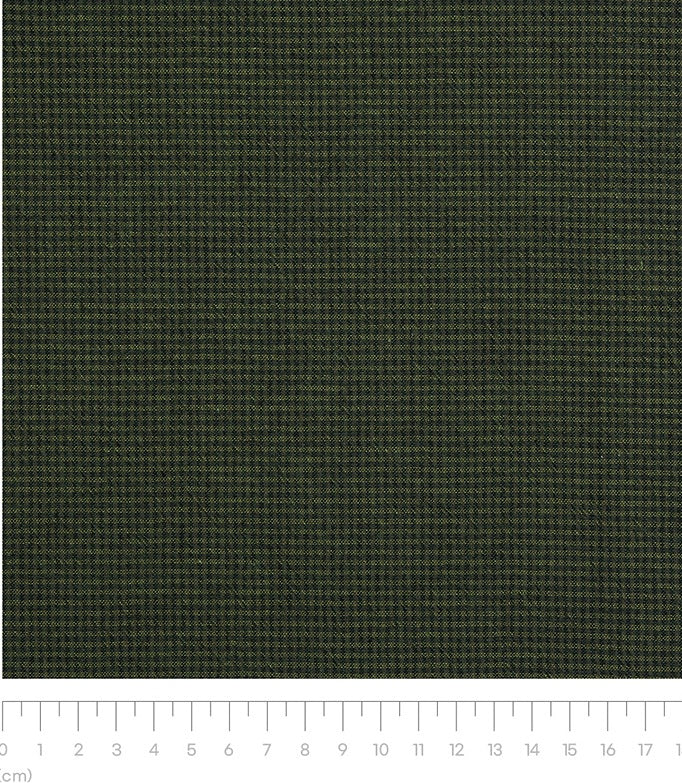 Yarn Dyed Fabric - Byhands Cotton Basic Mini Checkered Pattern, Garden Green (EY20103-F)