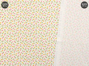 Feedsack Style Fabric - Byhands Tulip Feedsack Color Printed Fabric - Ivory (FL04-012)