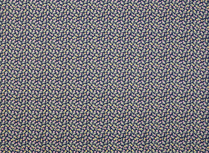 Feedsack Style Fabric - Byhands Tulip Feedsack Color Printed Fabric - Navy (FL04-012)
