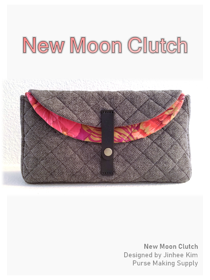 [DIY Bag Pattern] New Moon Clutch