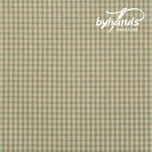 Yarn Dyed Fabric - Byhands 100% Cotton Harmony Series Checkered Pattern, Green Oasis (EY20021-C)